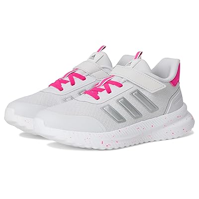 adidas Kids X_PLR Path Elastic Lace Strap Shoes (Little Kid) Kids Shoes Dash Grey/Silver Metallic/Shock Pink