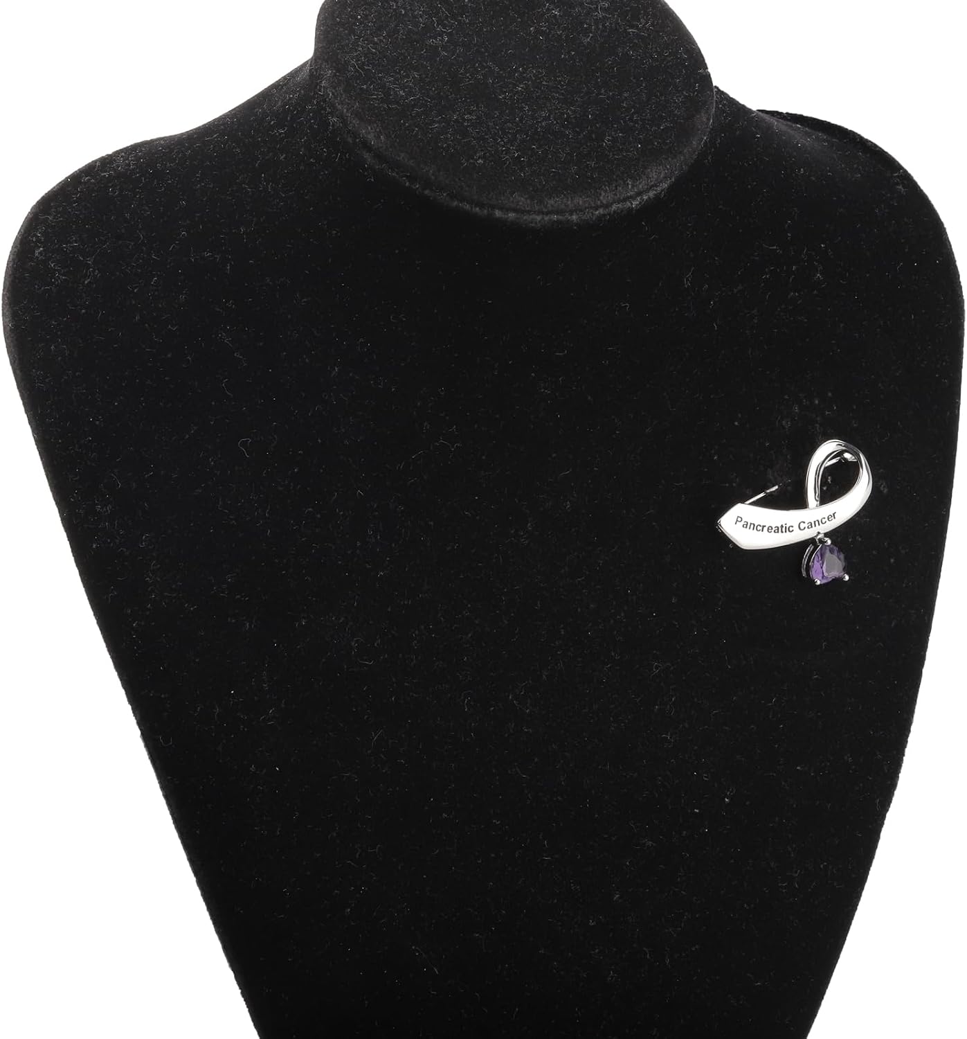 CENWA Pancreatic Purple Ribbon Pin Pancreatic Awareness Gift Pancreatic Enamel Cancer Support Jewelry