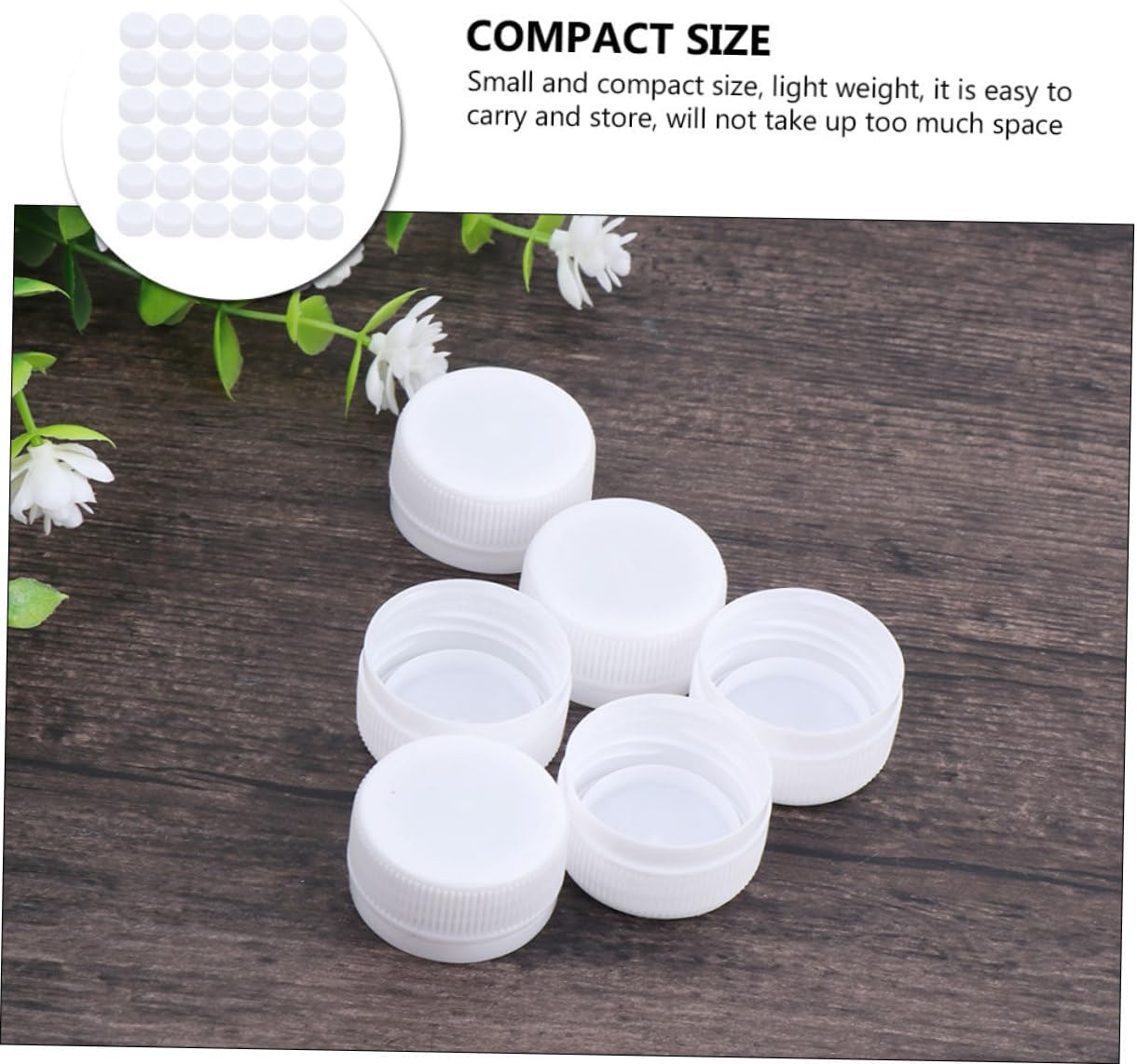 Amosfun 600pcs Plastic Bottle Caps for Crafts Making Leak Lids for Water Bottles for Home Education and Art Projects Easy to Replace