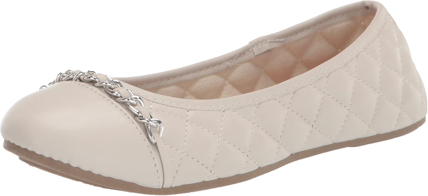 UNIONBAY Women's Diana Ballet Flat, Ivory, 8