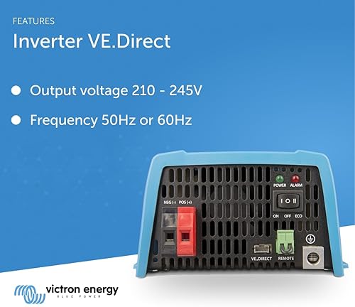 Vista 13 de Victron Energy Inversor de onda sinusoidal pura de 375VA 24-Volt 120V CA, NEMA 5-15R