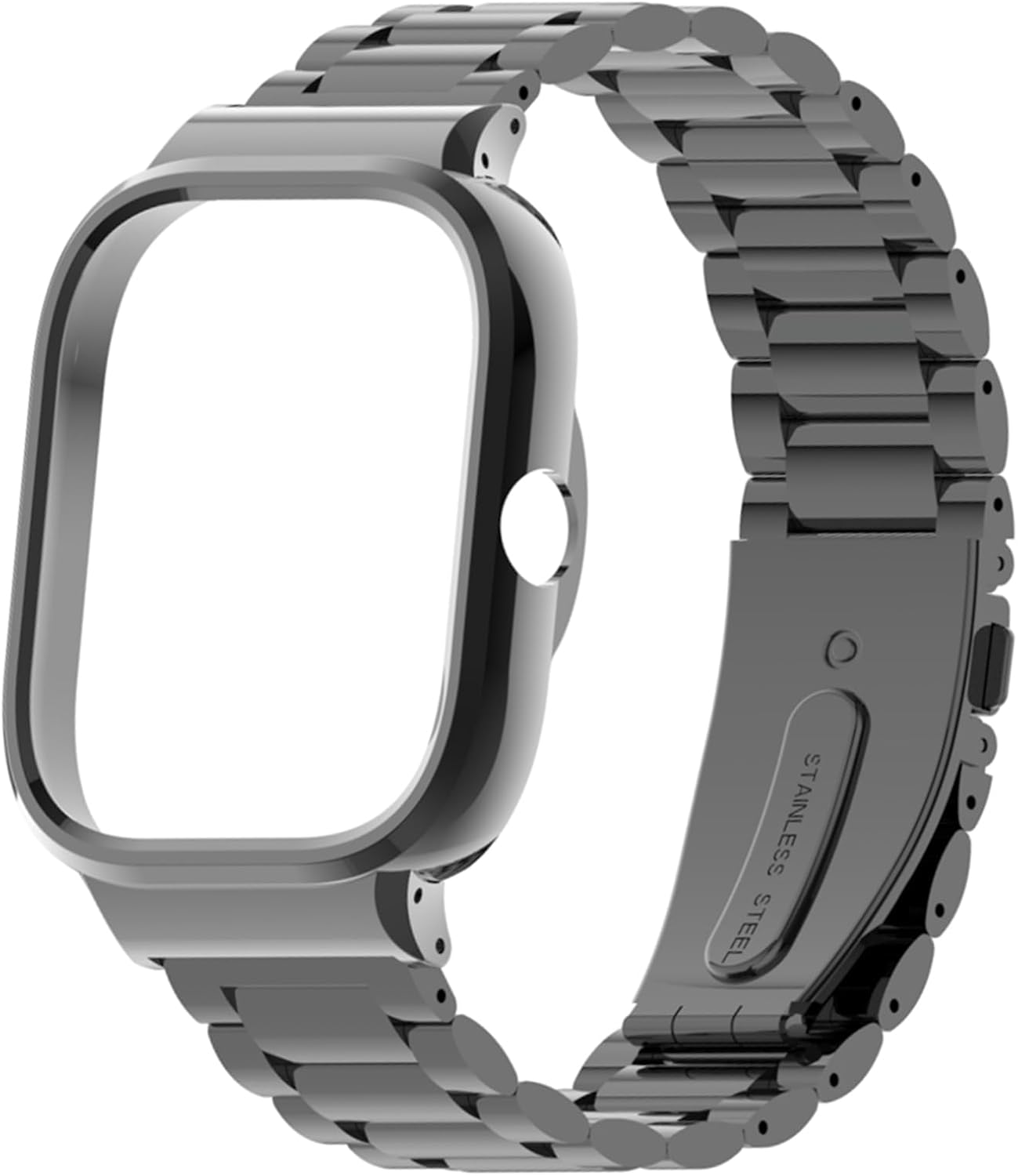 Replacement Band Compatible with Xiaomi Redmi Watch 4, Metal Stainless Adjustable Business Style, Solid Stainless Steel Quick Release Strap for Redmi Watch 4 Band Watch Strap