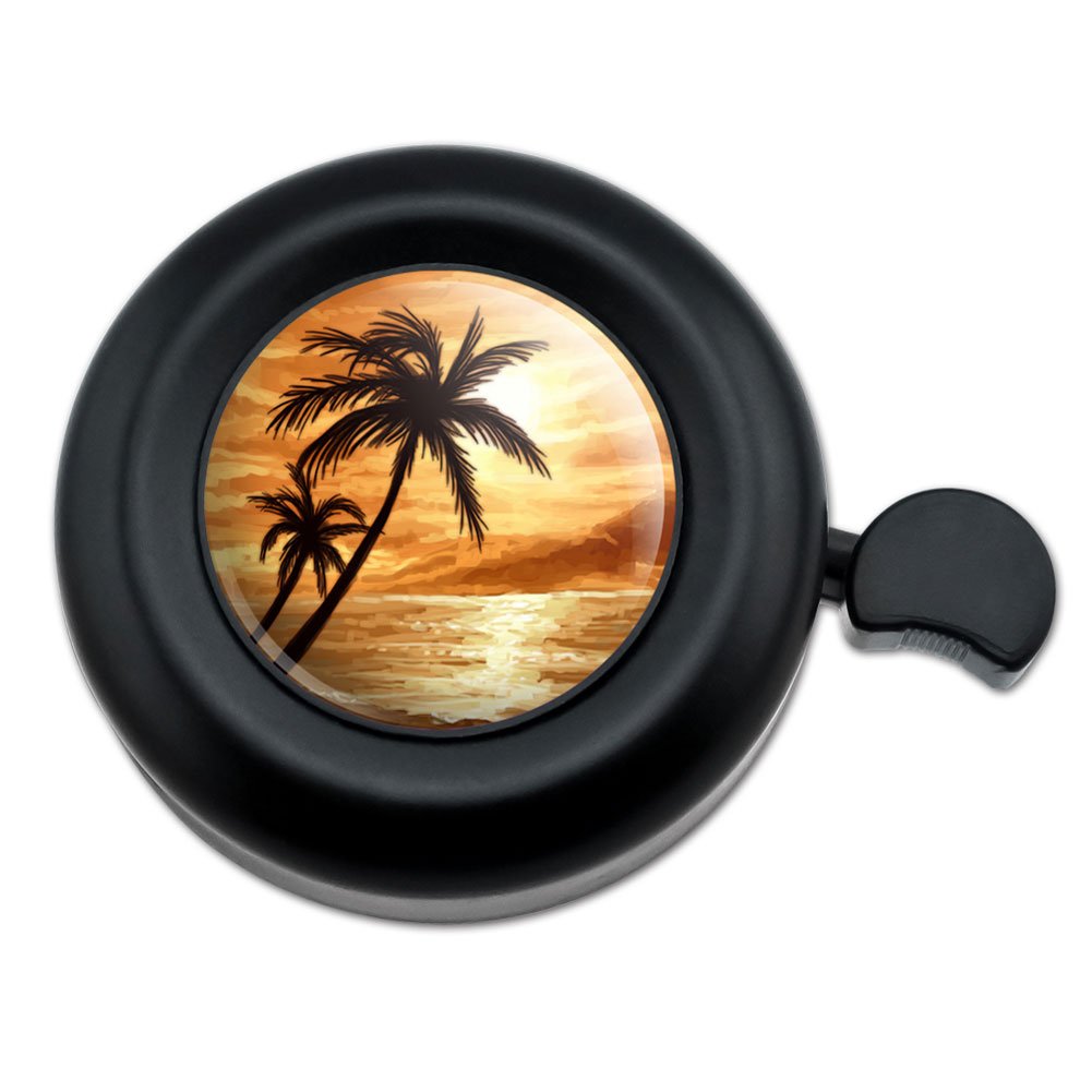 GRAPHICS & MORE Sunset Beach Palm Tree Hawaii Paradise Orange Bicycle Handlebar Bike Bell
