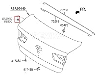 Vista 8 de Rexka 10 piezas de guardabarros tipo empuje de sujeción de clip de retención compatibles con Hyundai Kia 86595-2T500 Accent, Azera, Elantra, Equus
