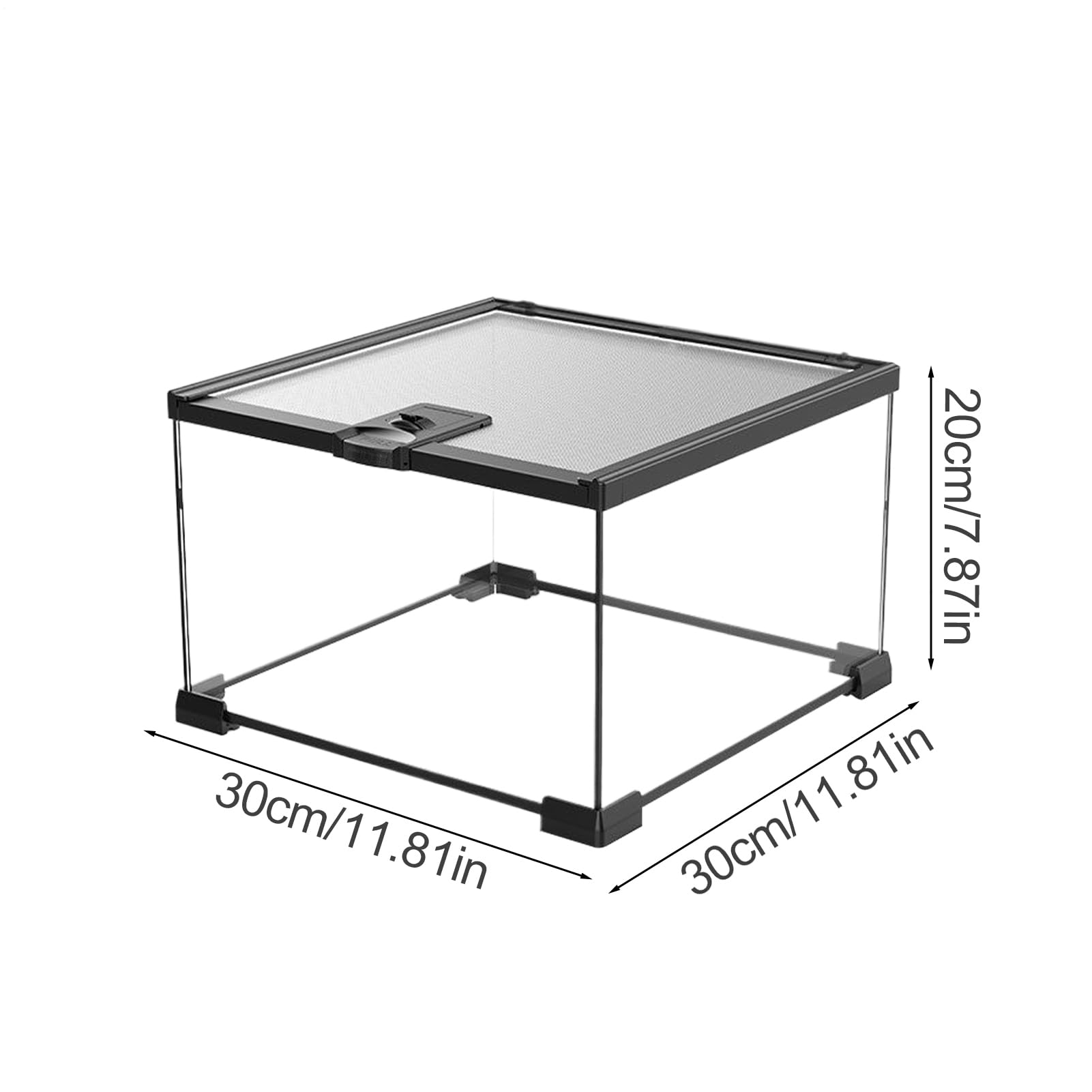 Terrario per Rettili Fornitura Di Contenitore Portatile Sicuro Per Animali | Vasca per Lucertole con Vista Completa Tartarughe Gabbia Contenitore Animali Habitat Lucertole Terrario Vasca Gechi