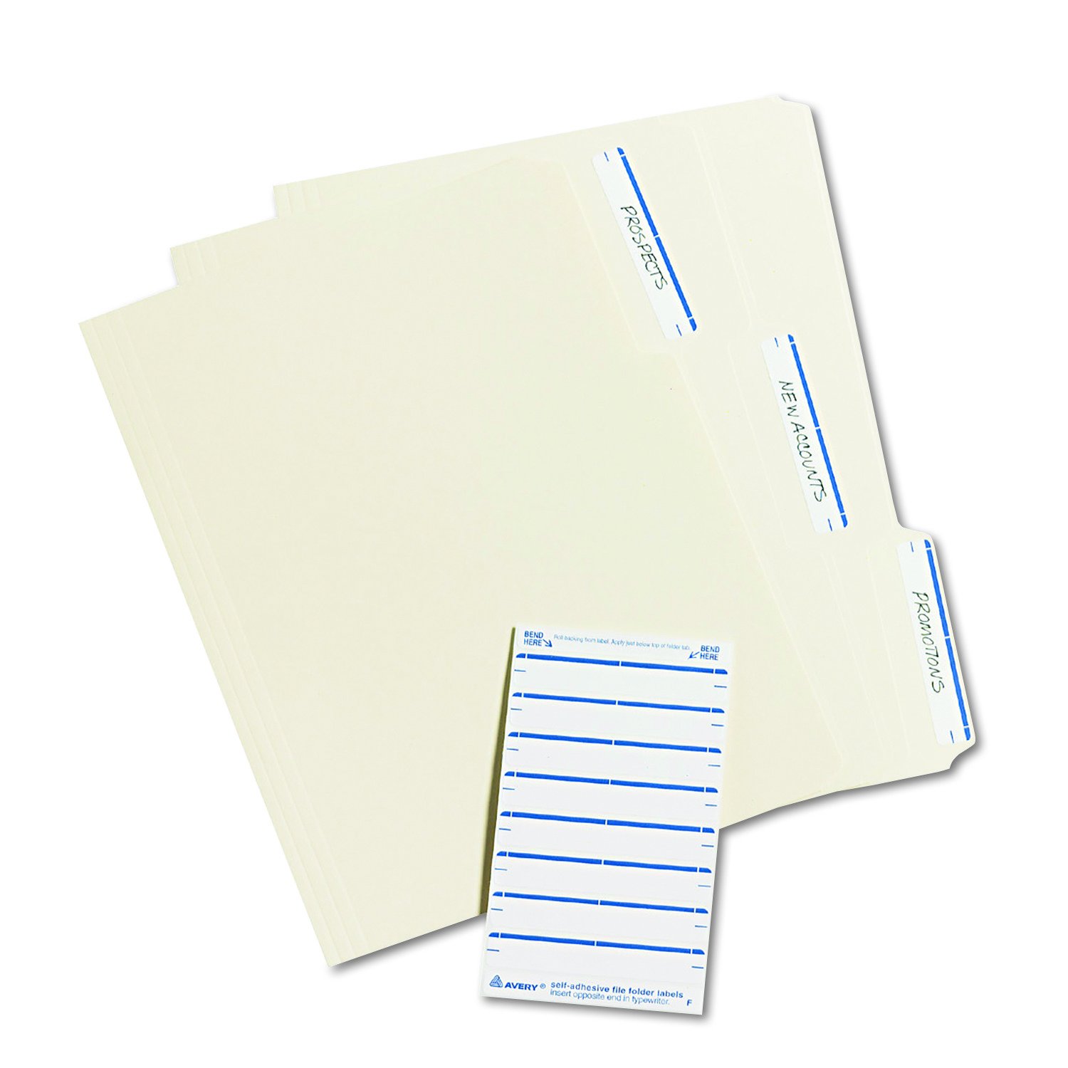 Avery File Folder Labels on 4