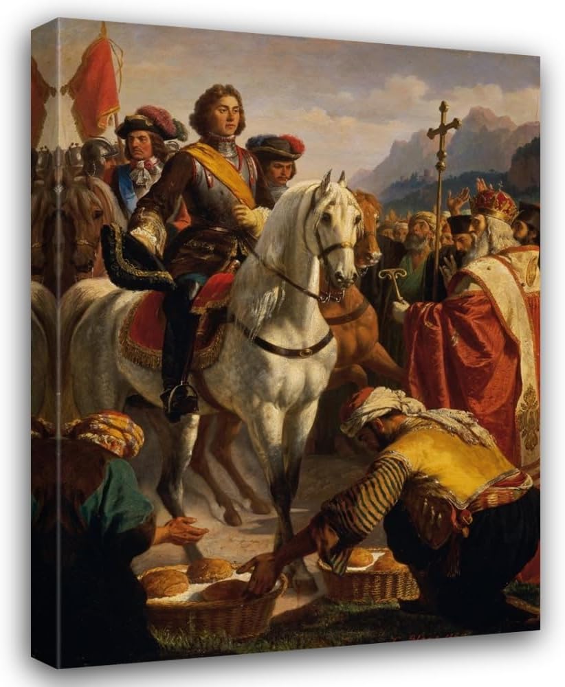 ArtDirect Prince Eugene’s train to Bosnia in 1697 (1864) Custom Framed Art Print Giclee Print or Canvas Options with Various Sizes and Customization by Karl von Blaas
