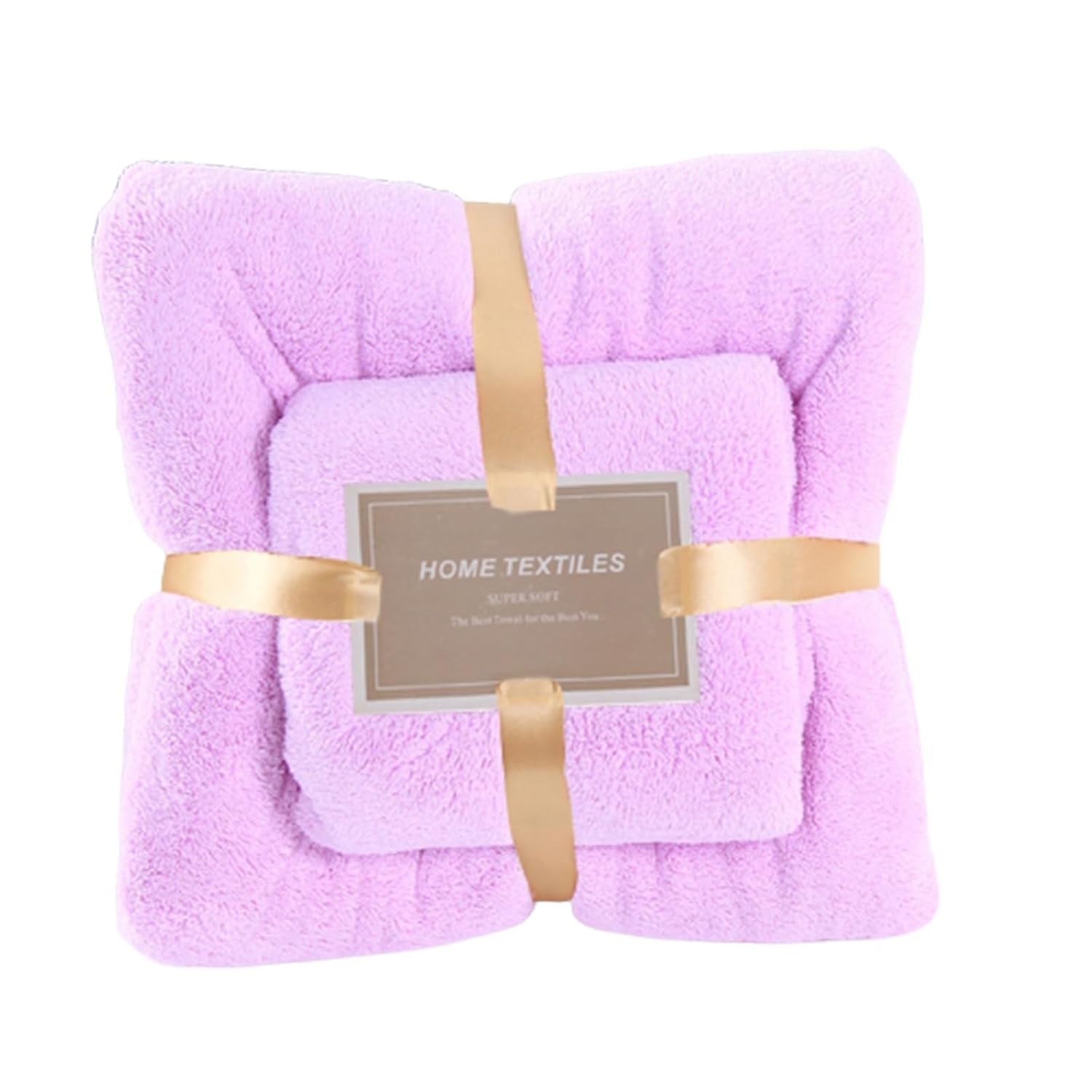 2pc Cotton Bath Towel Set Thicken Absorbent Bath Towel 2 in 1 Cotton Bath Towel and Face Towel