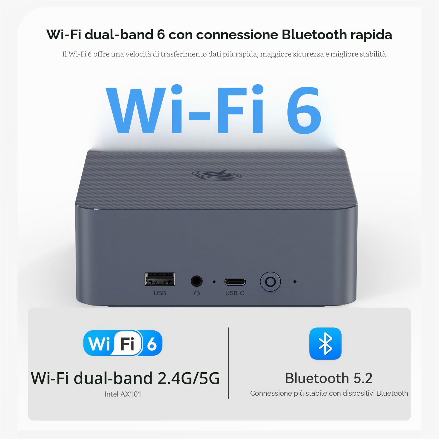 Beelink EQi13 Mini PC Intel Core i5 13500H 16GB DDR4 500GB SSD Windows 11 Pro 4K Dual Display WiFi 6