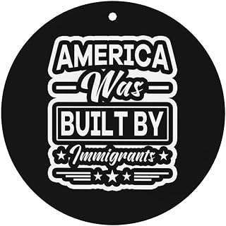 America Was Built By Immigrants Car Air Freshener Cards Hanging Fragrance Car Accessories Home Office Bedroom