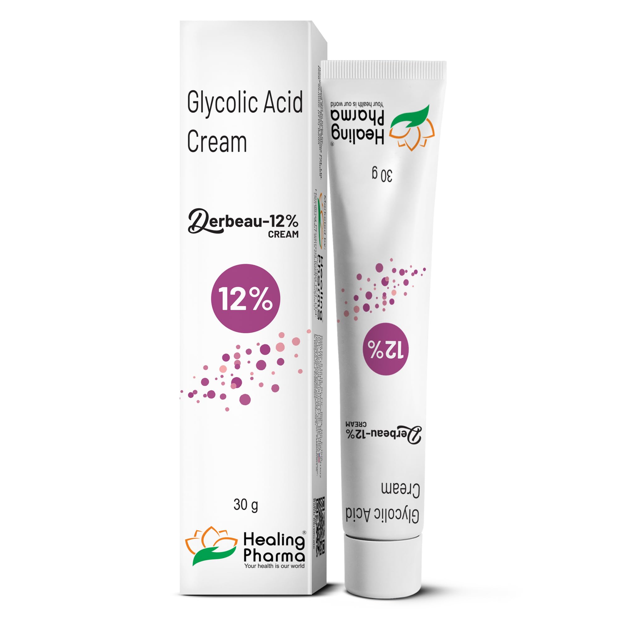 Healing Pharma - Derbeau® Glycolic Acid Cream 12% W/W, 30g