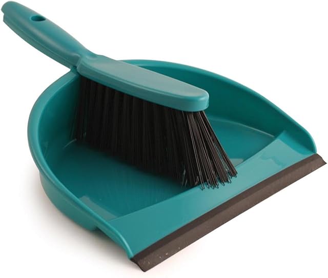 Bentley Industrial VZ.8012/G Color Coded Hygiene Dustpan and Hand Brush Set, Green