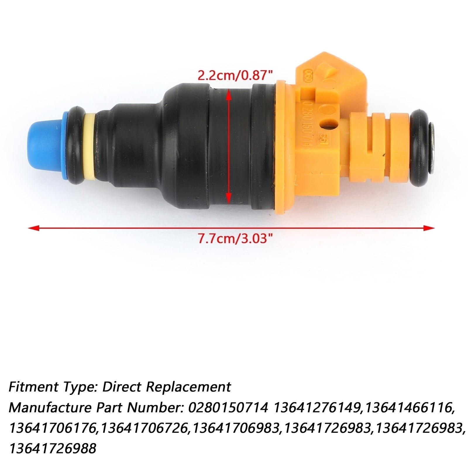 6 Pièces Pour BMW 535 635CSI 735 L6 L7 Injecteur De Carburant 0280150714 Connecteurs Pompes à inje carburant