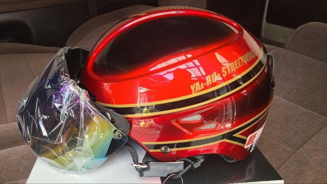 沖縄限定ヤールーヘルメットヴィンテージバイザー付き