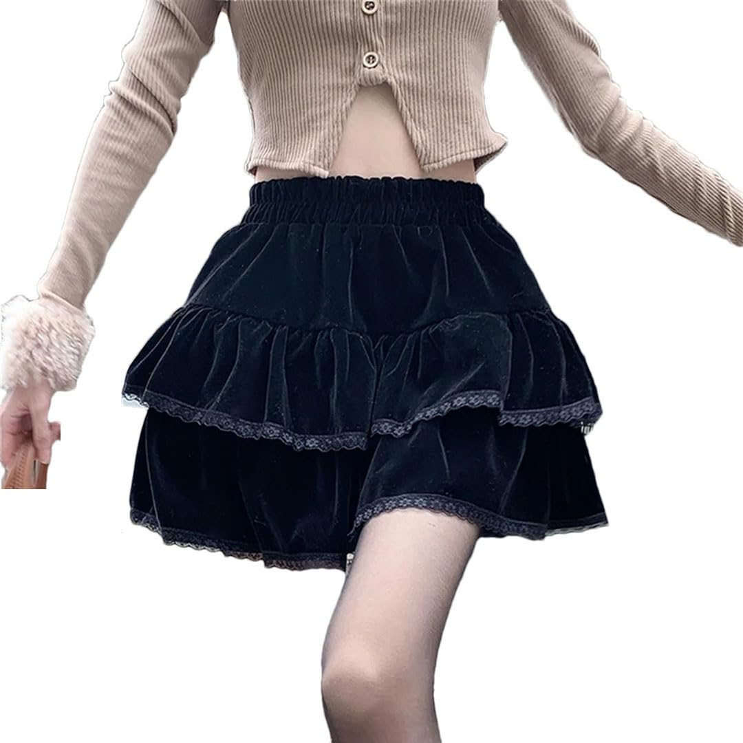 Mini gonne invernali da donna sexy in pizzo patchwork abiti a vita alta slim gonna linea