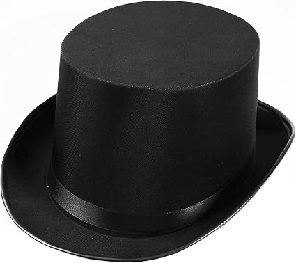 Adult Satin Top Hat Costume Accessory 