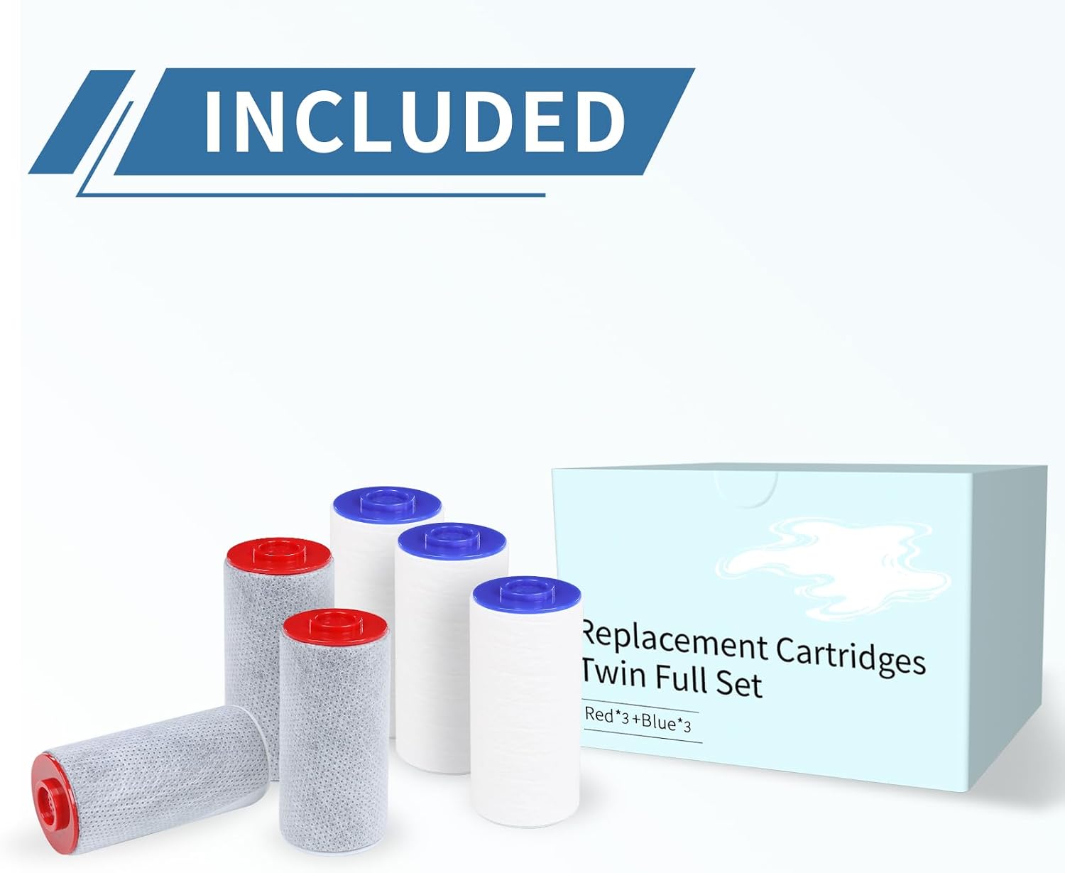 Replacement Filter Set Compatible with Weddell Duo Shower Water Filtration image 2