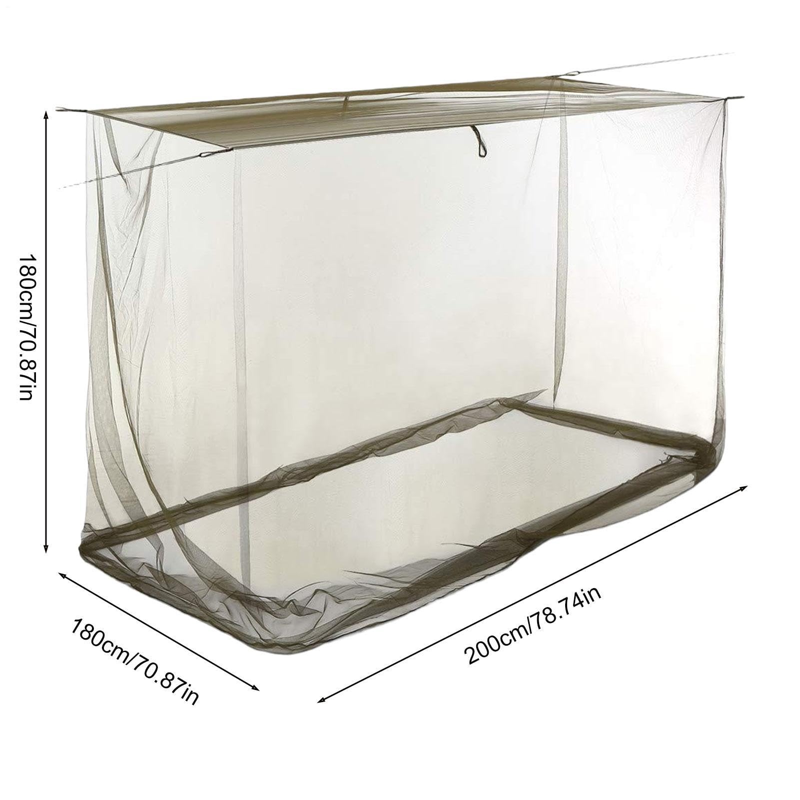 Zanzariera Personale Baldacchino Rettangolare Portatile | Zanzariera Antimosche Da Esterno Per Portico Per Balcone, Per Viaggi, Escursionismo, Zaino In Spalla, Relax, Sonno E