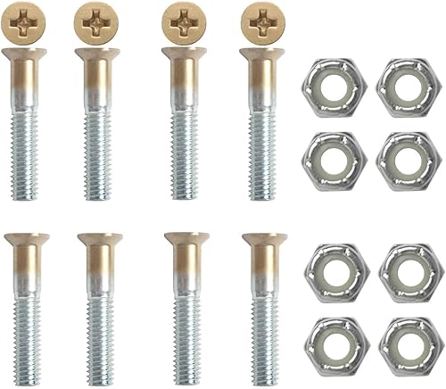 Vista 10 de Dimebag Hardware Montaje Monopatín Tuercas y Pernos 1" Phillips - Monopatín Truck Hardware - Muchos Colores Púrpura