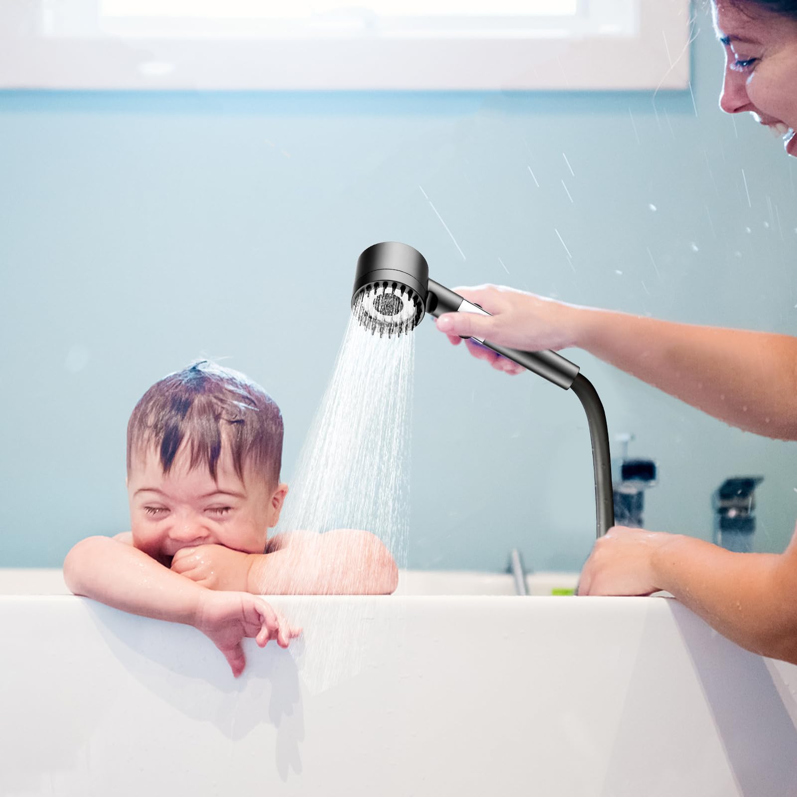 Soffione Doccia Anticalcare Doccia Soffione Doccia Risparmio Idrico con filtro