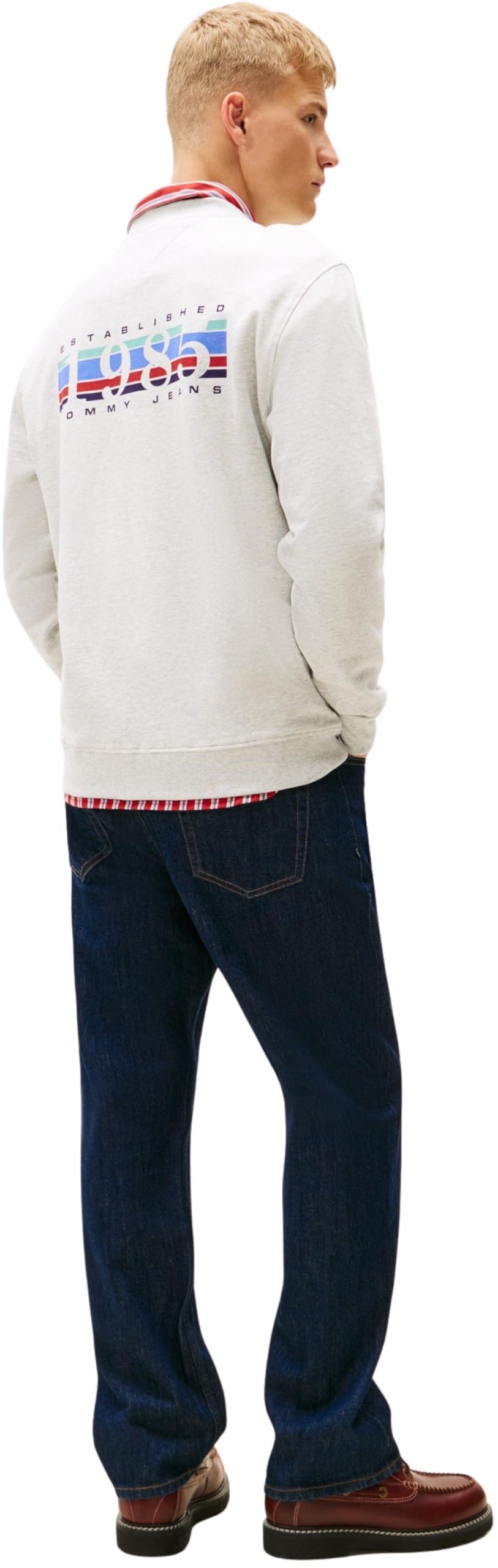 Tommy Jeans TJM Reg Entry DNA Play Crew Ext Dm0dm22377 Sudadera sin Botones Hombre (Pack de 1)