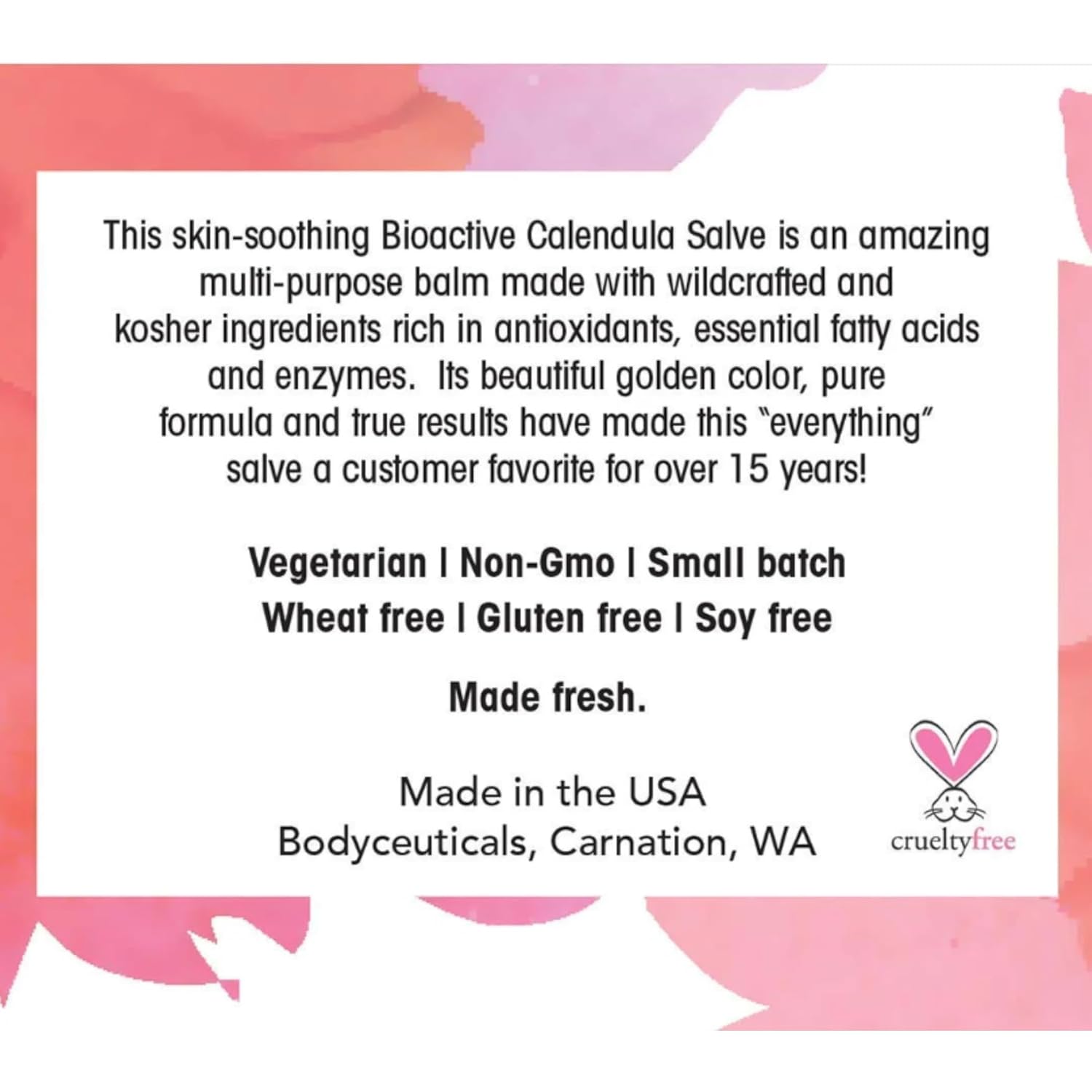 Bioactive Calendula Salve with Beeswax – Antioxidant-Rich Multi-Purpose Balm for Dry or Sensitive Skin – Travel Size 2 Ounce Jar