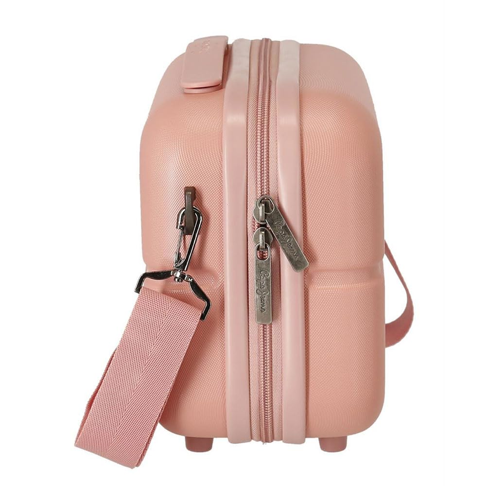 Pepe Jeans Laila Beauty case adattabile con tracolla, 29 x 21 x 15 cm, Rosa, 29x21x15 cms, Beauty case adattabile con tracolla