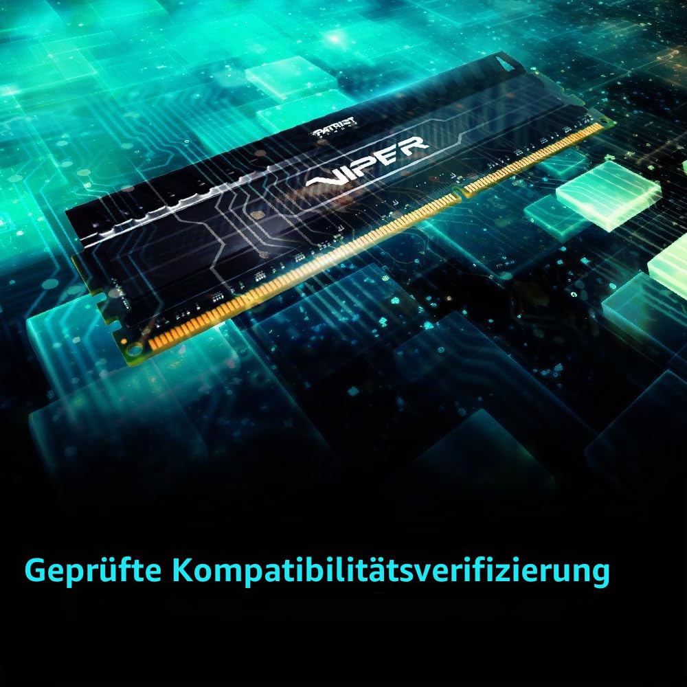Patriot Memory Viper 3 PV316G160C9K Black Mamba Arbeitsspeicher 16GB (1600MHz, CL9, 2X 8GB) DDR3-RAM Kit
