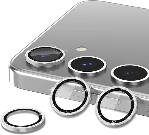 Vista 127 de para Samsung Galaxy Z Flip 7 Protector de Lente de Cámara, Cubierta de Lente de Vidrio Templado con Anillo de Metal Individual, [Fuerte Adhesión] 1