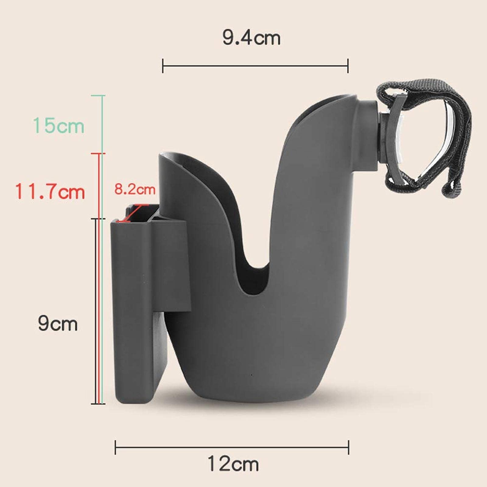Getränkehalter Handyhalter und Kinderbecher 2 in 1 Kinderflaschenhalter für Buggy