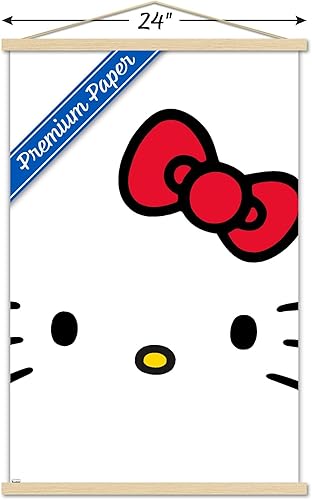 Vista 10 de Trends International Hello Kitty and Friends - Póster de pared de primer plano de Hello Kitty, 22.37 x 34.00 pulgadas, impresión premium y colgador