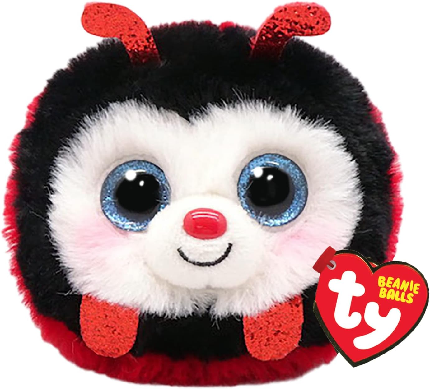 Izzy Ladybird Beanie Balls 3 Inches Beanie Baby Soft Plush Toy Collectible Cuddly Fabric Teddy
