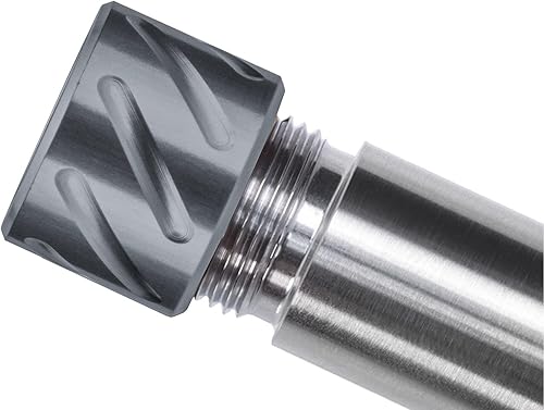 Vista 40 de NDZ Performance Protector de rosca de barril de 1/2x28 pulgadas de aluminio anodizado y acero inoxidable Cerakote o PVD con junta tórica, fabricado