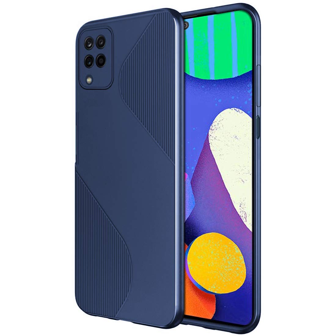 Amazon Brand - Solimo Mobile Cover for Samsung Galaxy F62 / M62 (Soft, Matte Finish S-Style & Flexible Back case), Blue (B098PGCVDZ) Amazon Price History, Amazon Price Tracker