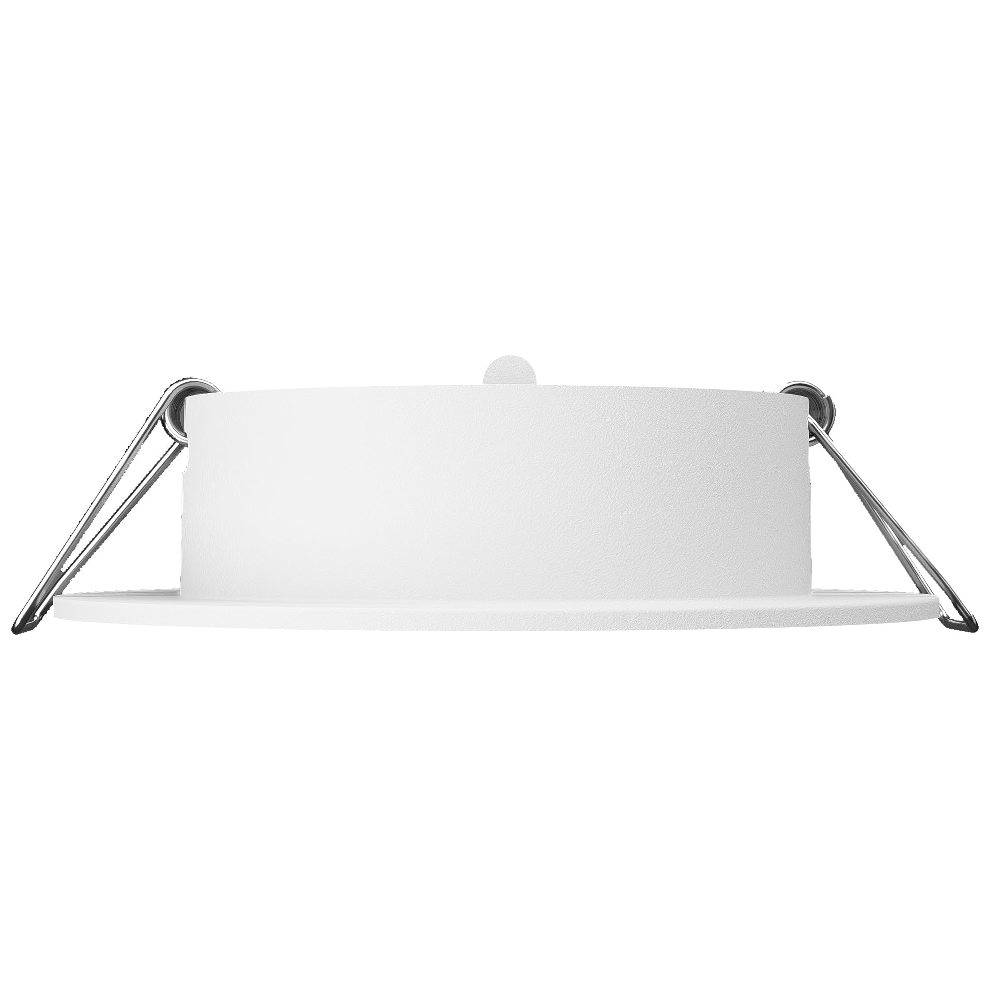 linovum 10x LED extra flache Einbauleuchte Set Form rund schwenkbar weiß lackiert - Einbaustrahler Set mit LED Module 4W Spot warmweiß - Lampe für Flur und Küche