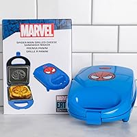 Vista 5 de Uncanny Brands Marvel Spider-Man Fabricante de Sándwiches Individual - Aparato de Cocina Marvel