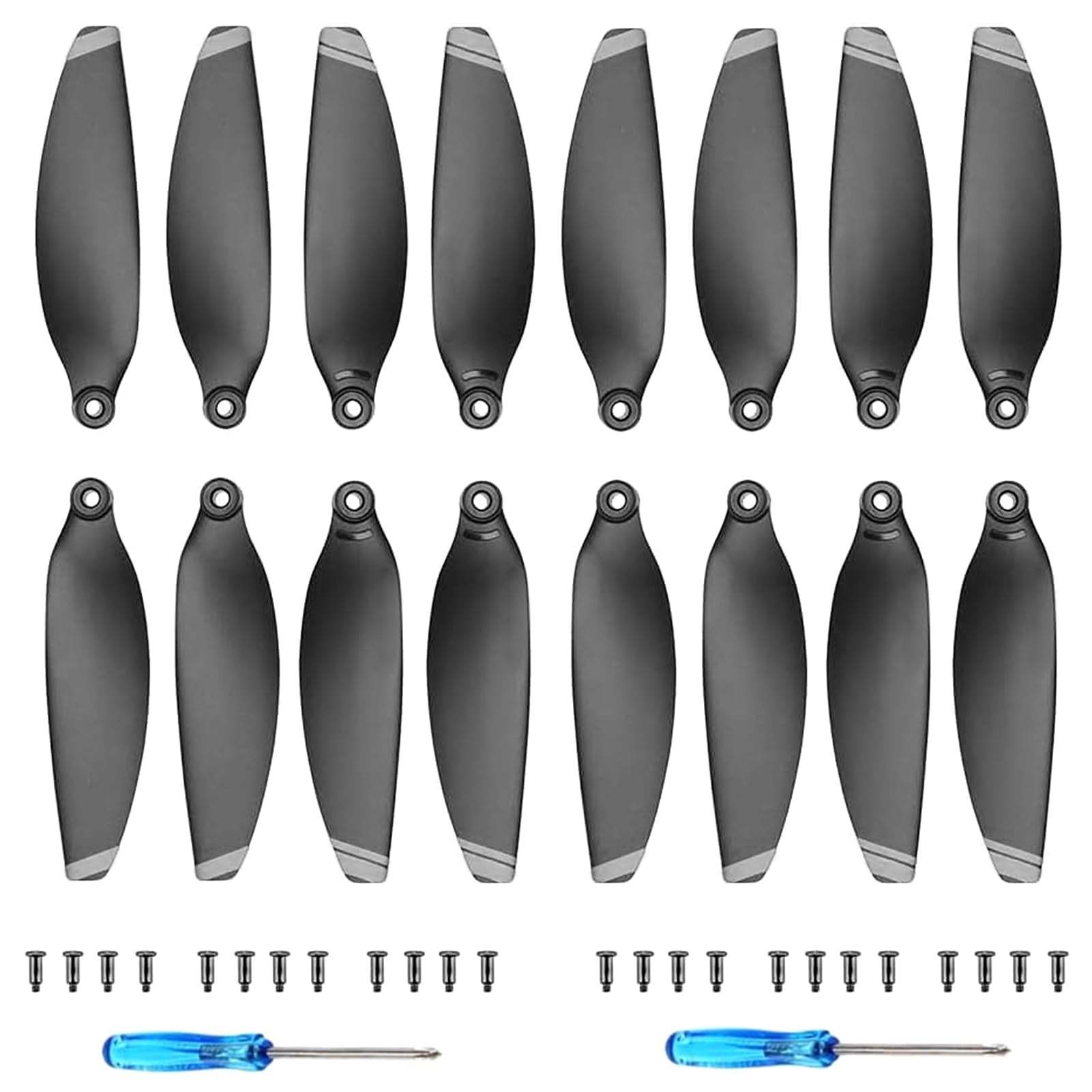 Bocguy 16 Pcs Hélices DJI Mini 2 SE/Hélices Mini 2/Hélices Mini SE/Hélices Mini 4K, Estable & Bajo Ruido Hélices de Accesorios DJI Mini 2/Mini SE/DJI Mini 2 SE/Mini 4K Hélices Reemplazo (Plata)