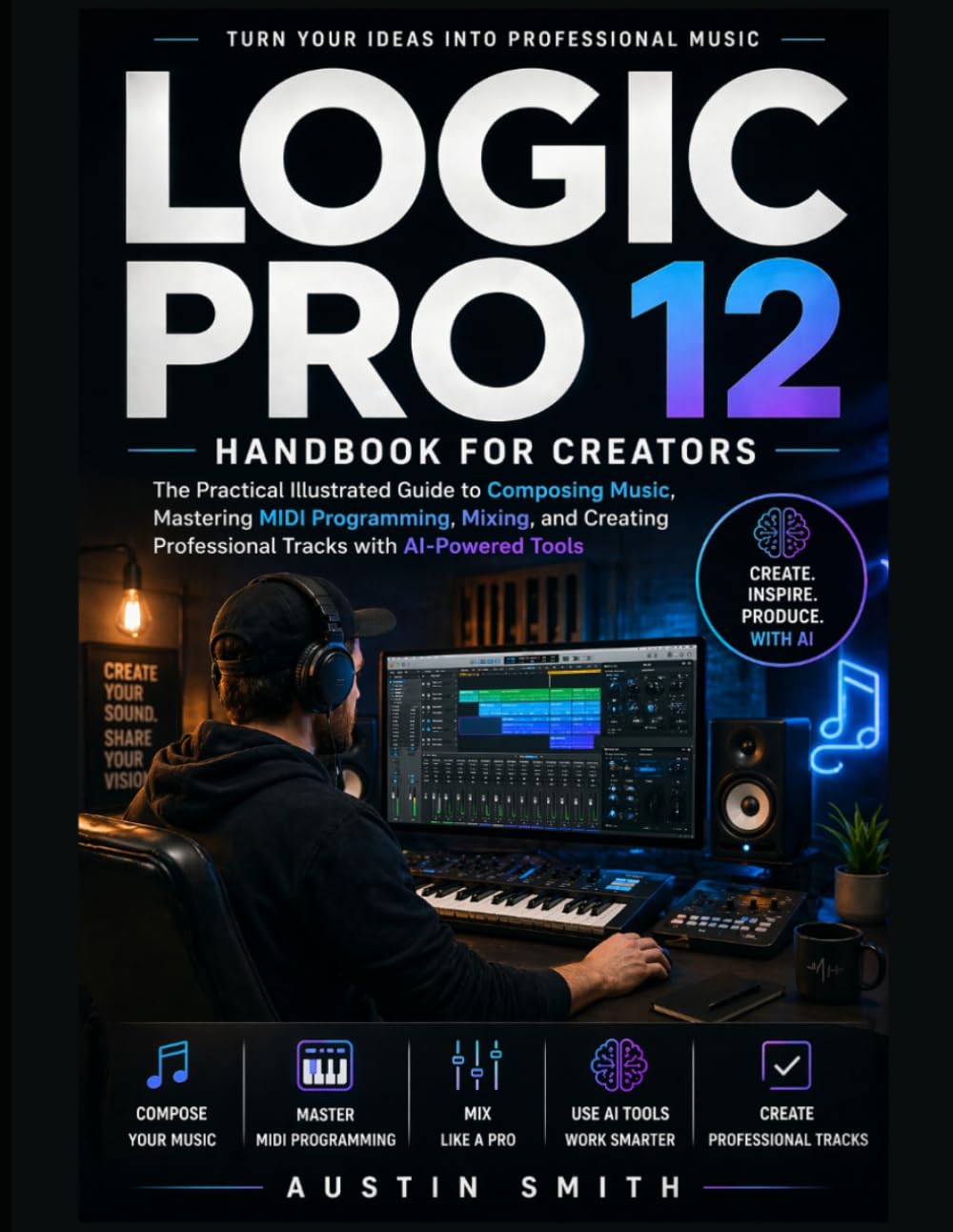 Logic Pro 12 Handbook for Creators: The Practical Illustrated Guide to Composing Music, Mastering MIDI Programming, Mixing, and Create Professional ... Tools (Music and Audio Software Guides)