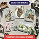 Mikkelhus Aquarellfarben Set 50 Farben in Tragbarer Box. Pinsel und Aquarellpapier, Aquarell für Reisen, Wasserfarben farben für Künstler und Hobbymaler