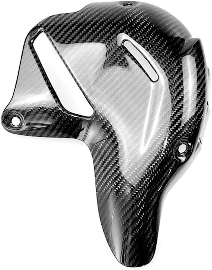 Heinmo Motorcycle 3K Carbon Fiber Body Pannel Under Seat Heat Shields Insulation Protector Guard Cover Glossy Twill Weave for Panigale V4 V4S 2018 2019 2020