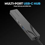 SABRENT Multi-Port USB-C Hub avec livraison d'électricité et HDMI Dehors. 3 USB Un port [HB-SHPU]