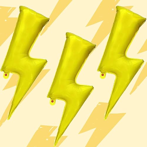 Miniatura 3 de 5 globos de rayo gigantes con forma de relámpago, globos de aluminio para cumpleaños, baby shower, boda, graduación, fiesta, suministros de