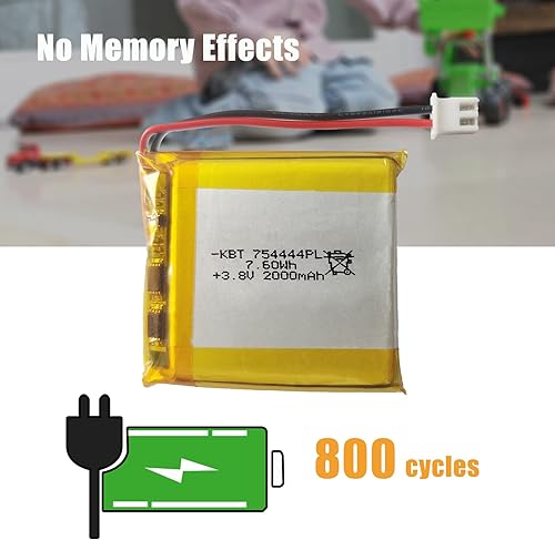 Miniatura 97 de Batería de polímero de litio KBT 3.7V 500mAh: 602535 Baterías de repuesto de iones de litio recargables Lipo