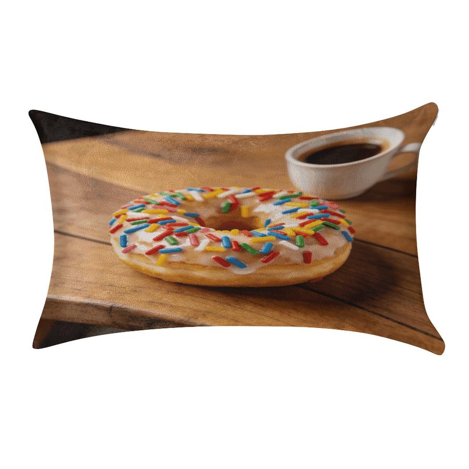 Fodpand Style Doughnut Pillowcase,Elegant Designed Home Decor,Velvet Pillowcase,Soft And Cozy,Pillow Case Cover With Hidden Zipper For Bedroom, Sofa, Couch