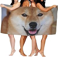 Vista 7 de Decktt Shiba Inu - Toalla de playa de raza de perro, 32 x 52 pulgadas, toalla de camping de microfibra de secado rápido, súper absorbente, súper