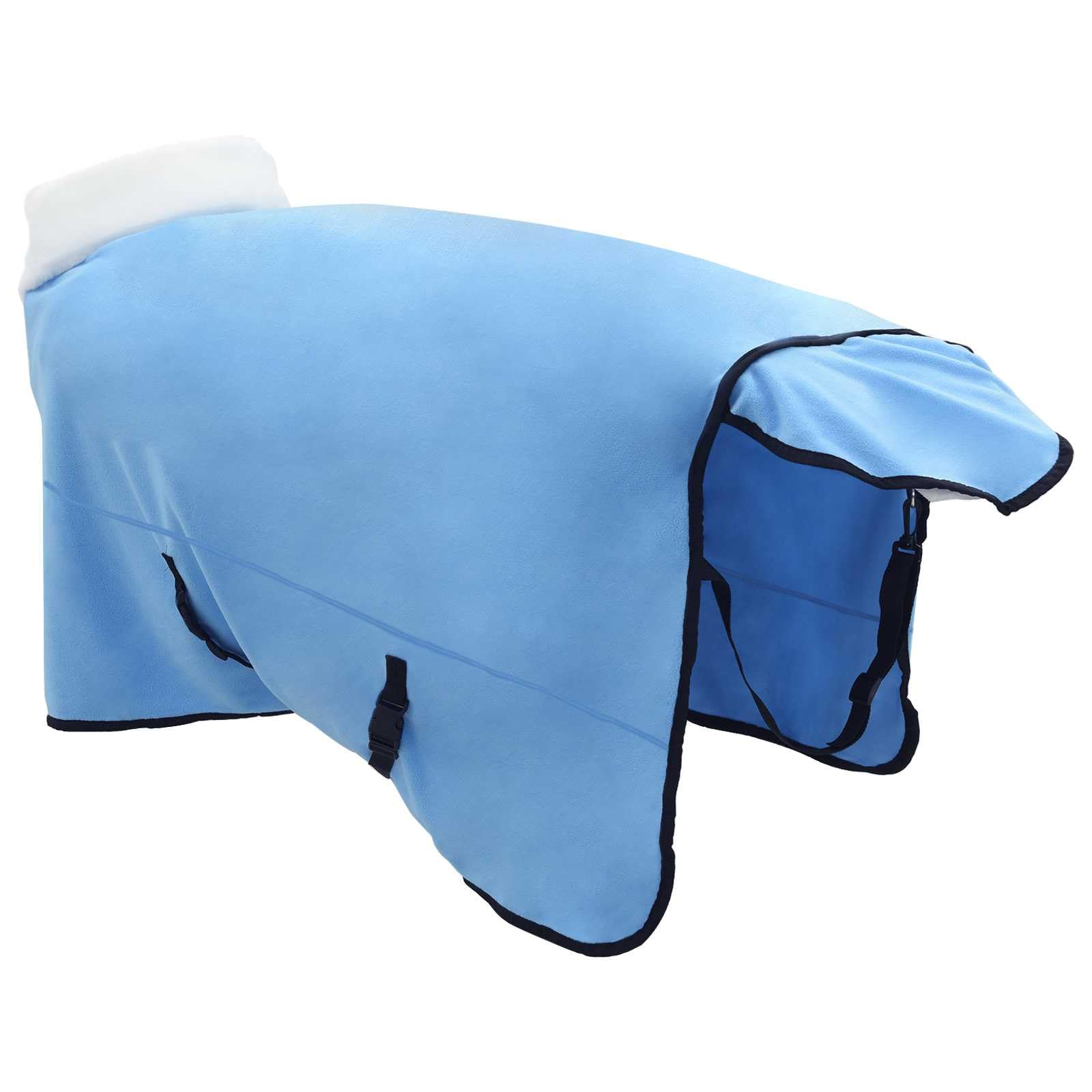 Genérico Manta para Caballo Aqua Completo 135 cm Forro Polar