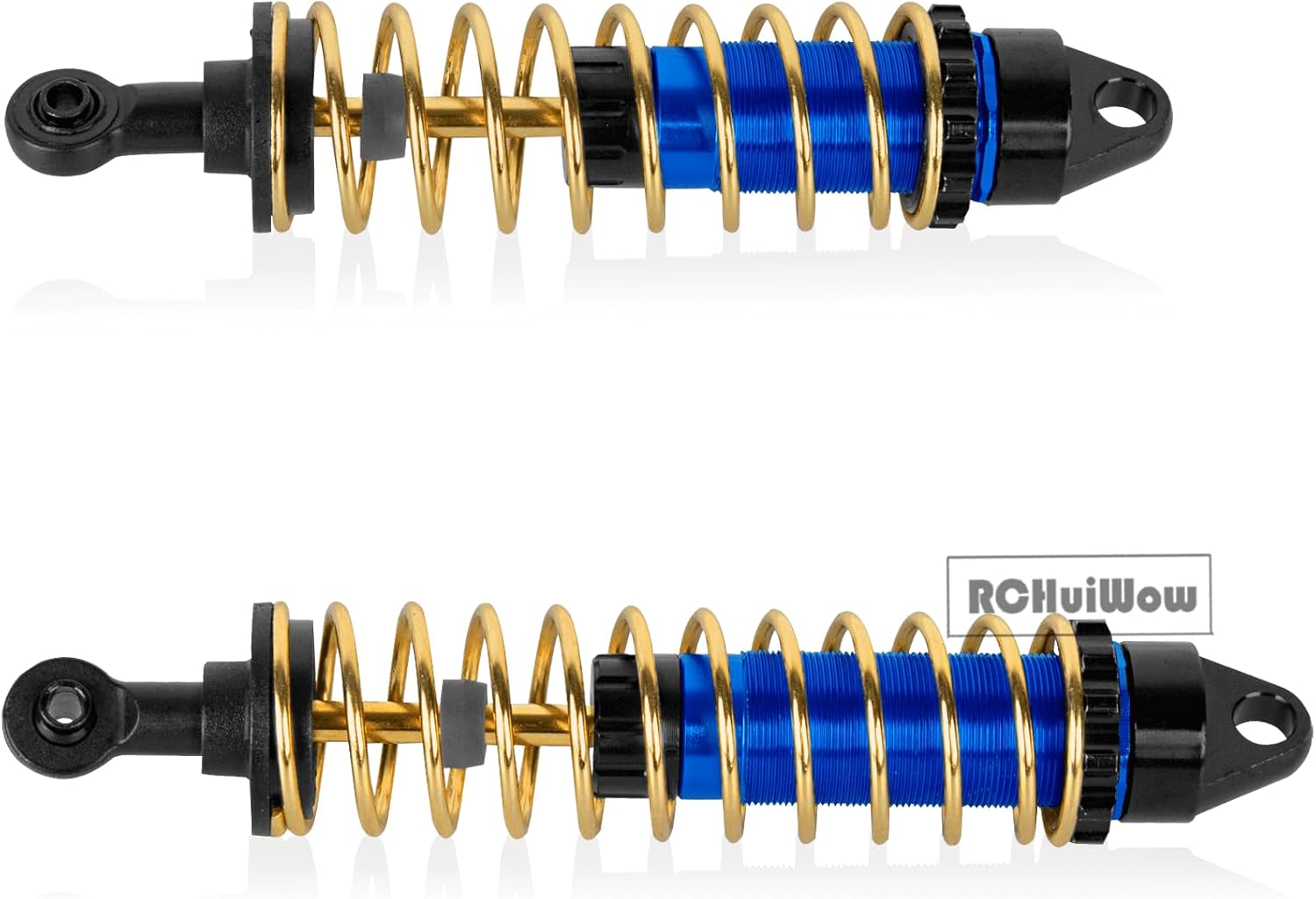 RC Big Bore Shocks Absorber Upgrades Part for 1/10 Slash/Rustler/Stampede/Bandit 4X4(VXL) 4WD,Slash/Rustler/Stampede/Bandit 2WD(VXL),Alloy Aluminium Front Rear RC Shocks 4PCS,Navy Blue