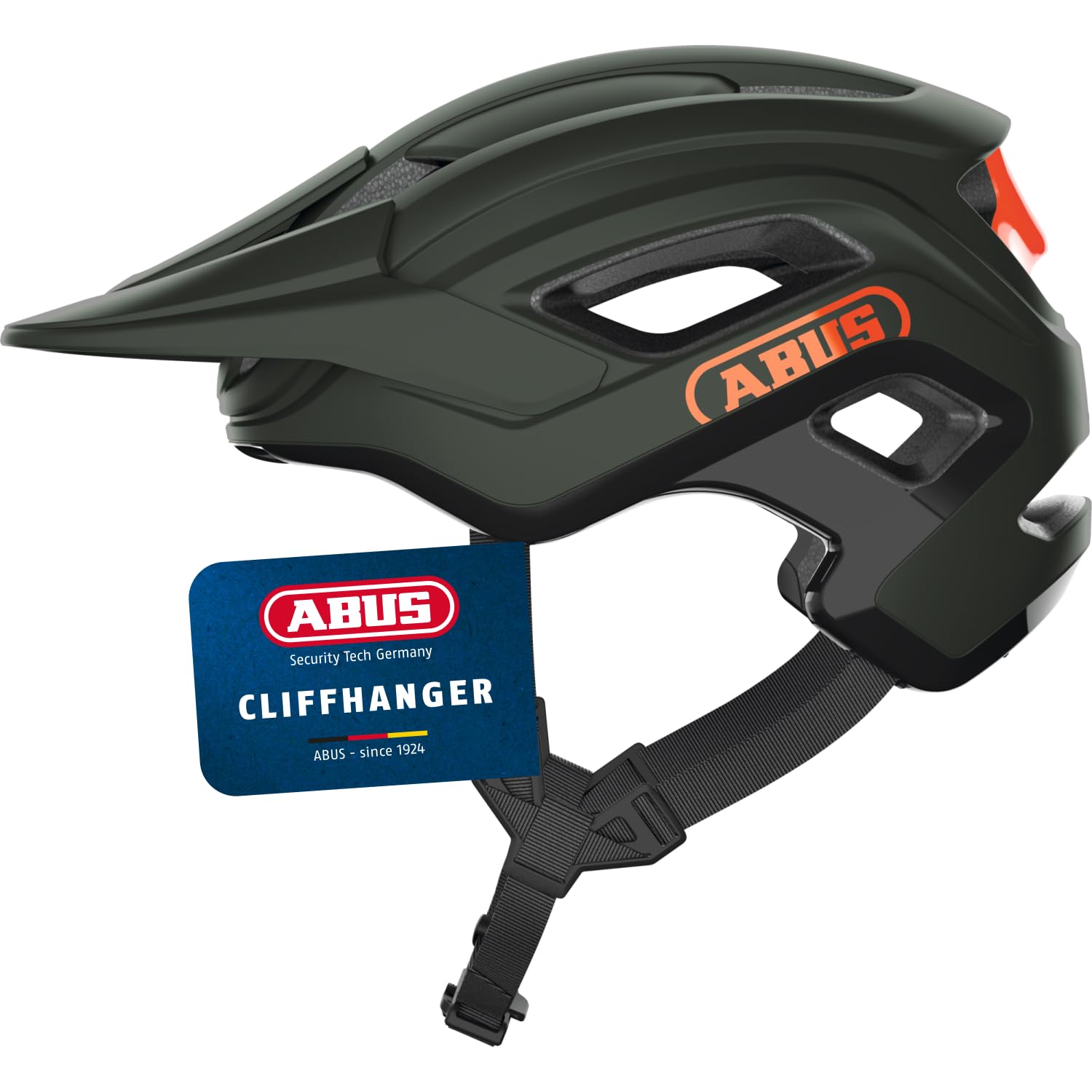 Abus CliffHanger Casque VTT MTB, pine green, S