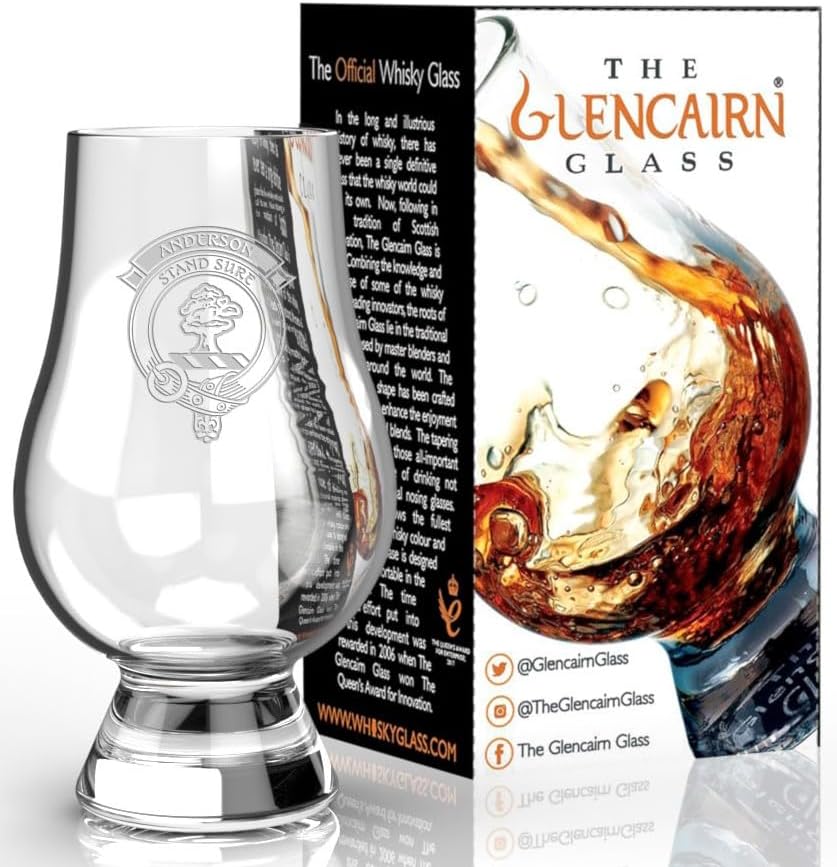 GLENCAIRN CLAN ANDERSON AGOTADO SINGLE MALT SCOTCH WHISKY - Vaso de degustación