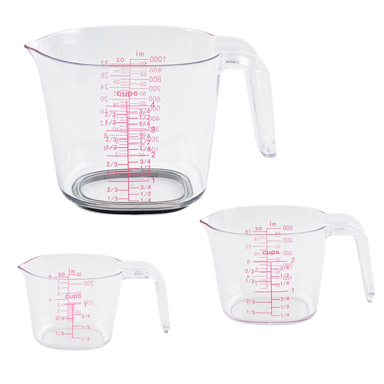 ZEPFJHE Stackable Measuring Cup Set with Accurate Markings for Liquid Powder Measurement Stackable Measuring Bowl